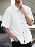 Camisa Floeyr de Manga Curta Jacquard