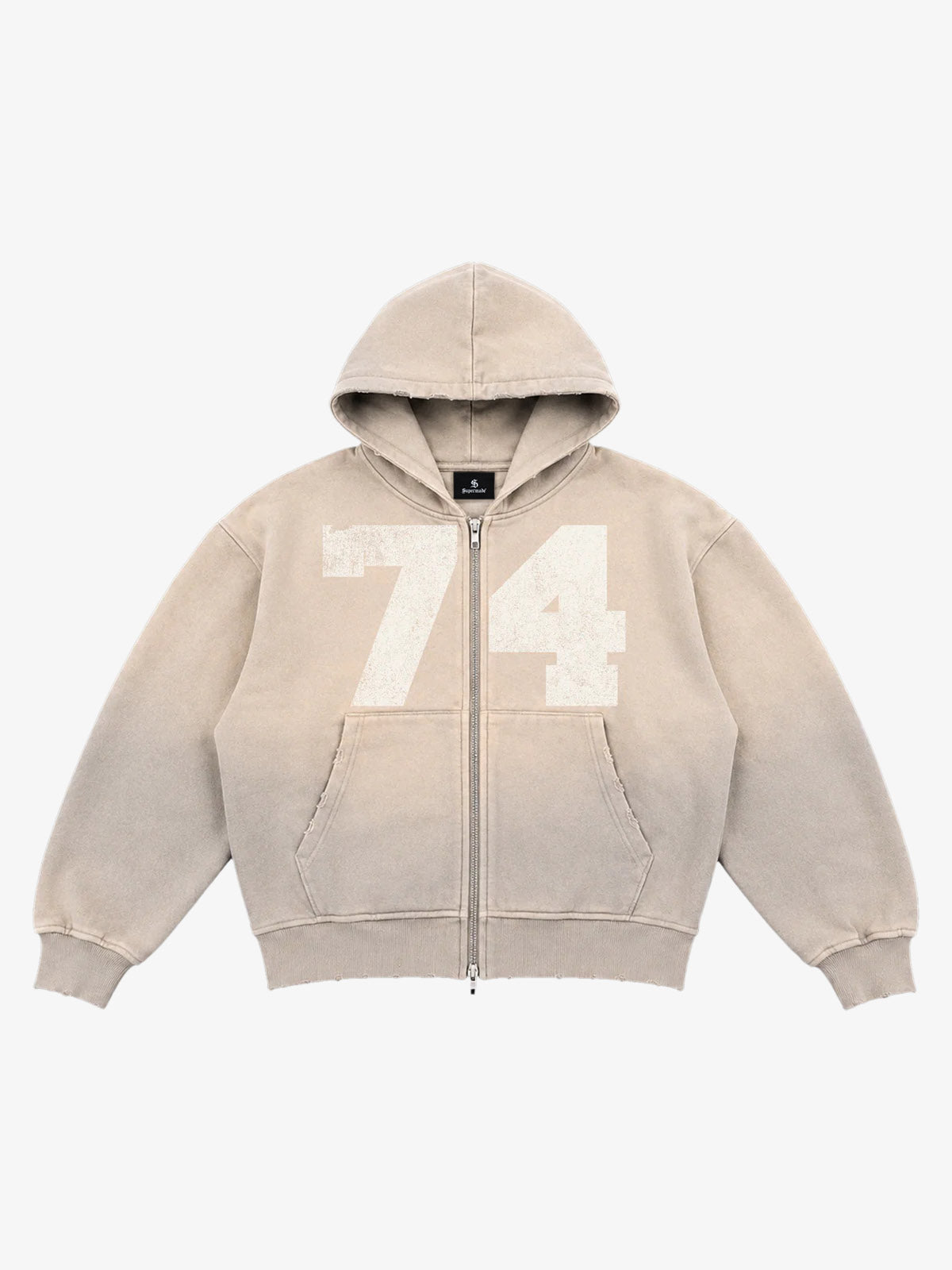 Moletom Pavtros Washed Ombré Number Graphic