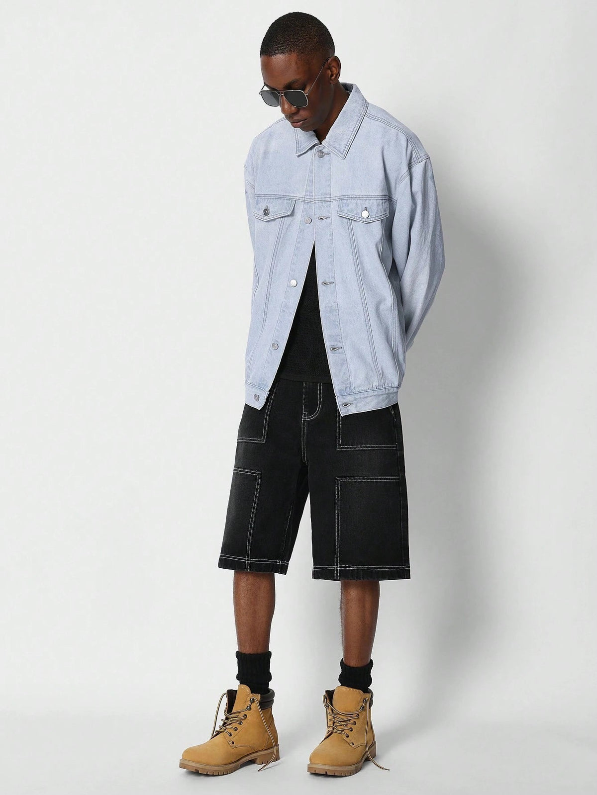 Jaqueta Pavtros Denim Estampa Vintage - foto 1