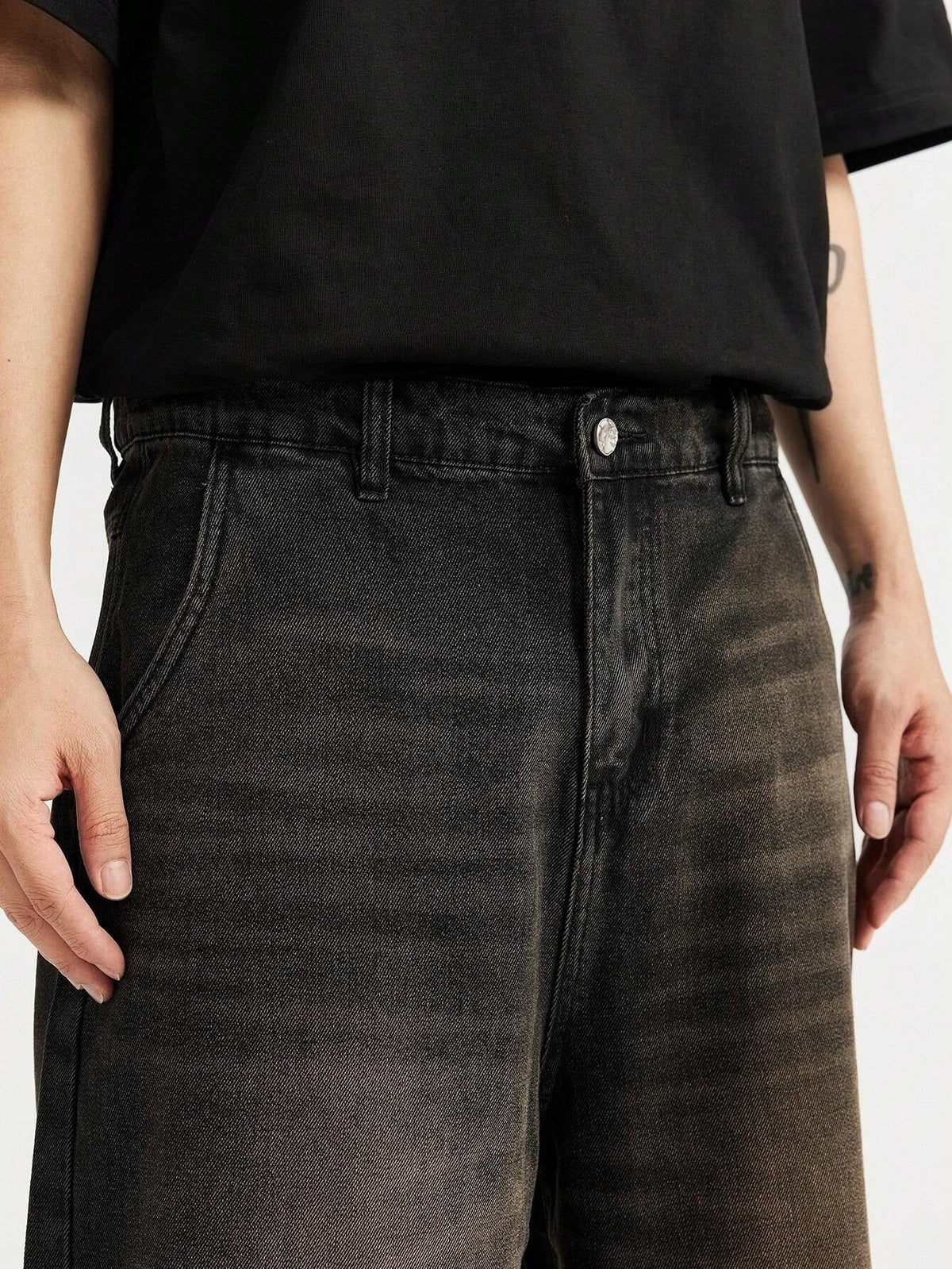 Short Pavtros Denim Lavada Diagonal - foto 4