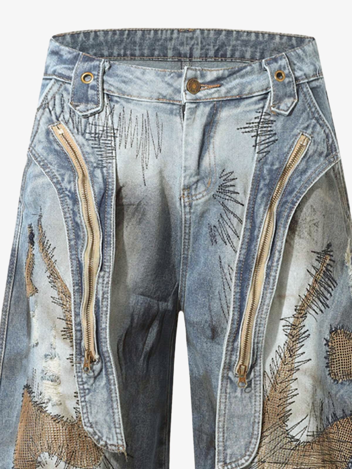 Calça Pavtros Washed Barrel Jeans