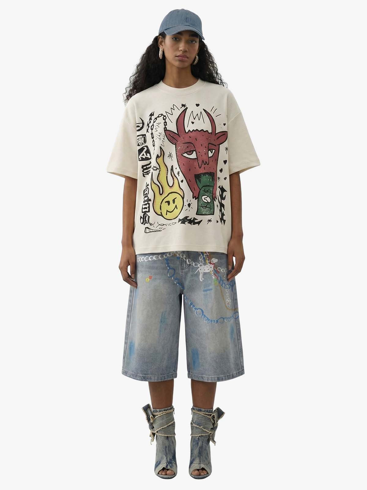 Camiseta Pavtros Studios Doodle Oversized