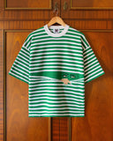 Camiseta KNITTED PEEPING TEE Green Nature