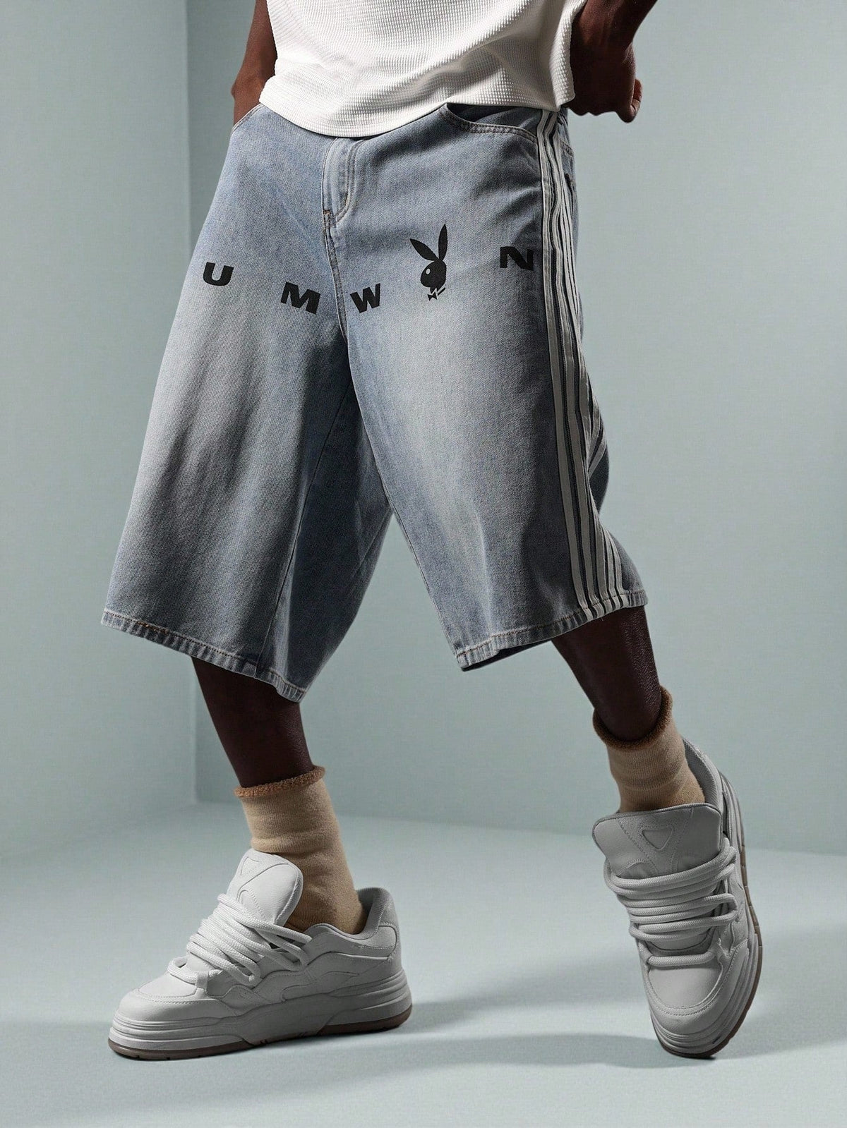 Short Pavtros Jeans List Oversized - foto 2