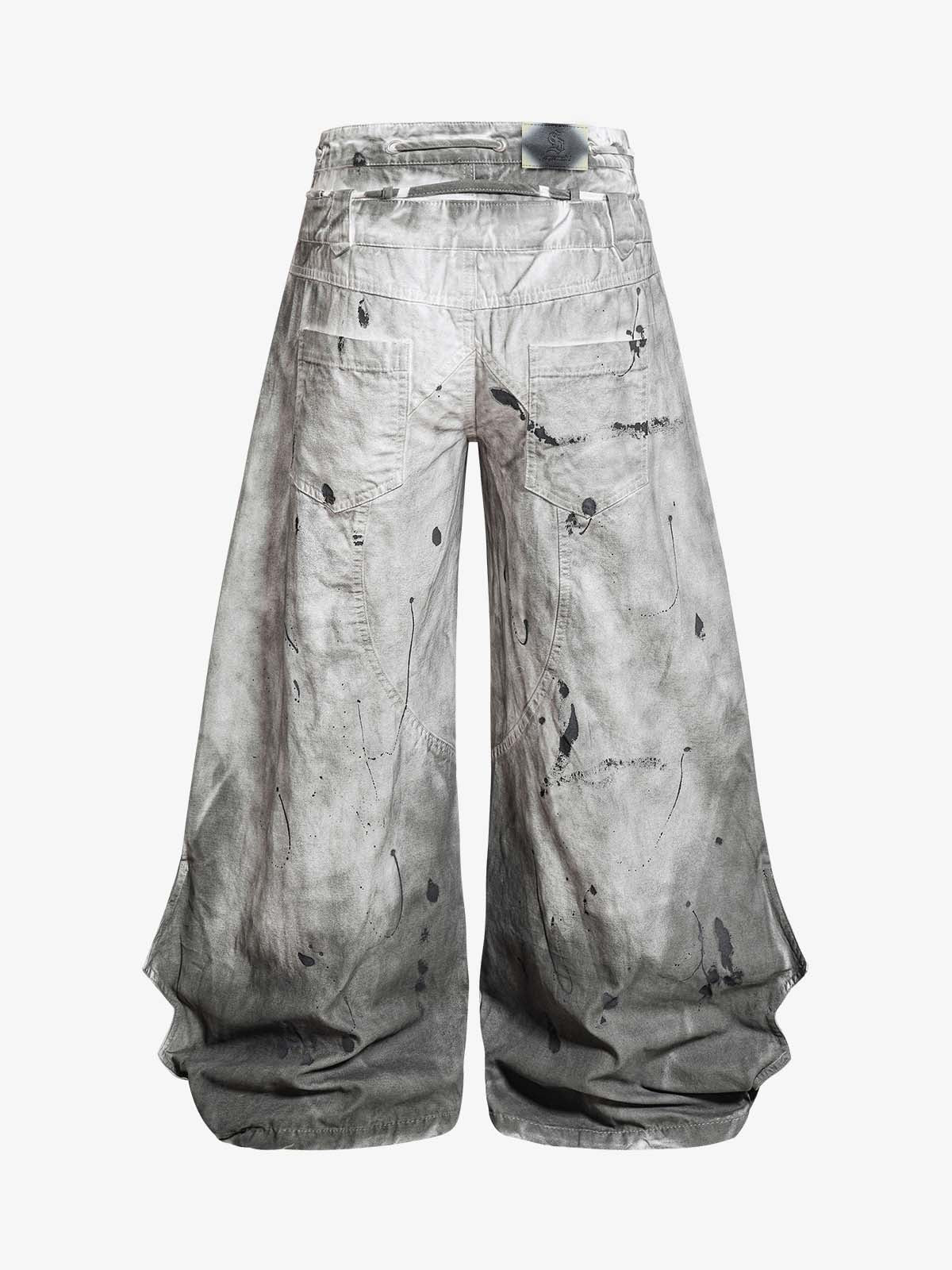 Calça Pavtros Distressed Wide Leg