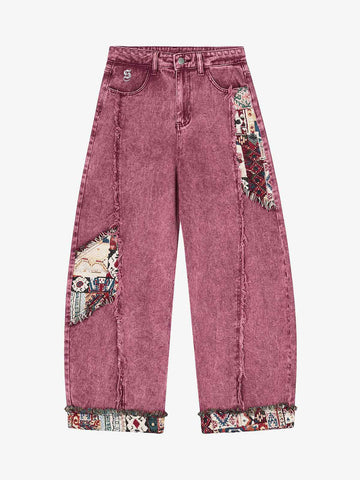 Calça Pavtros Boho Tapestry Patch