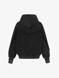 Moletom Pavtros Asymmetric Zip Washed Hoodie