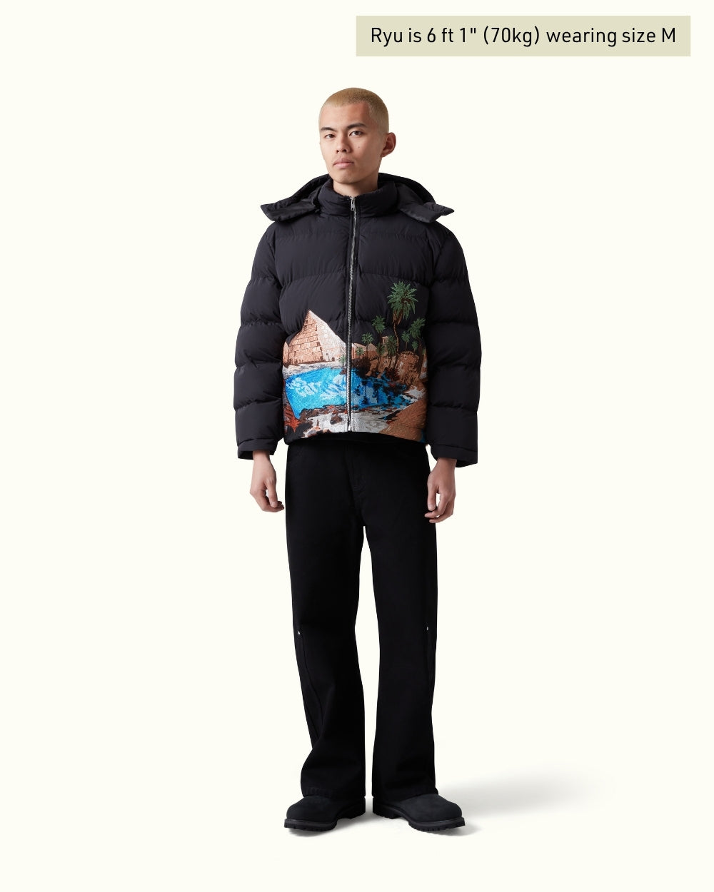 Jaqueta Pavtros Studios Oasis Pyramid Puffer Jacket — Foto 4