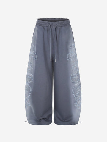 Calça Pavtros Gradient Washed Embroidered Baggy - foto 1