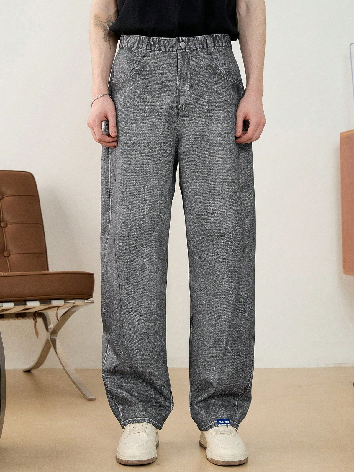 Calça Pavtros Grey Casual Reta