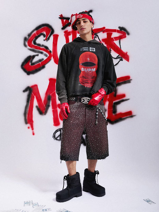 Moletom Pavtros Balaclava Red Mask Hoodie