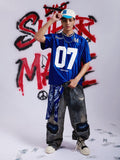 Jersey Loose Satin 07 Stitching Sports T-Shirt