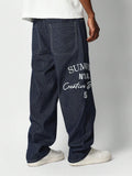Calça SUMWON Denim reta com bordado