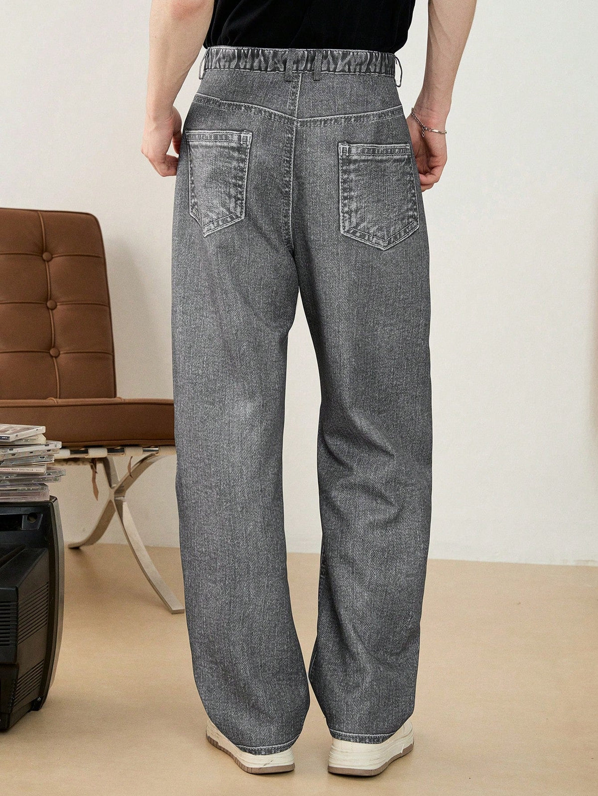 Calça Pavtros Grey Casual Reta