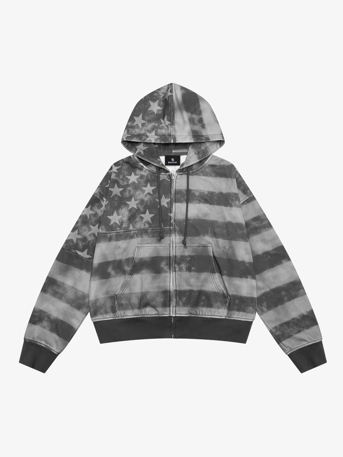 Moletom Pavtros Distressed Star Stripe Graphic