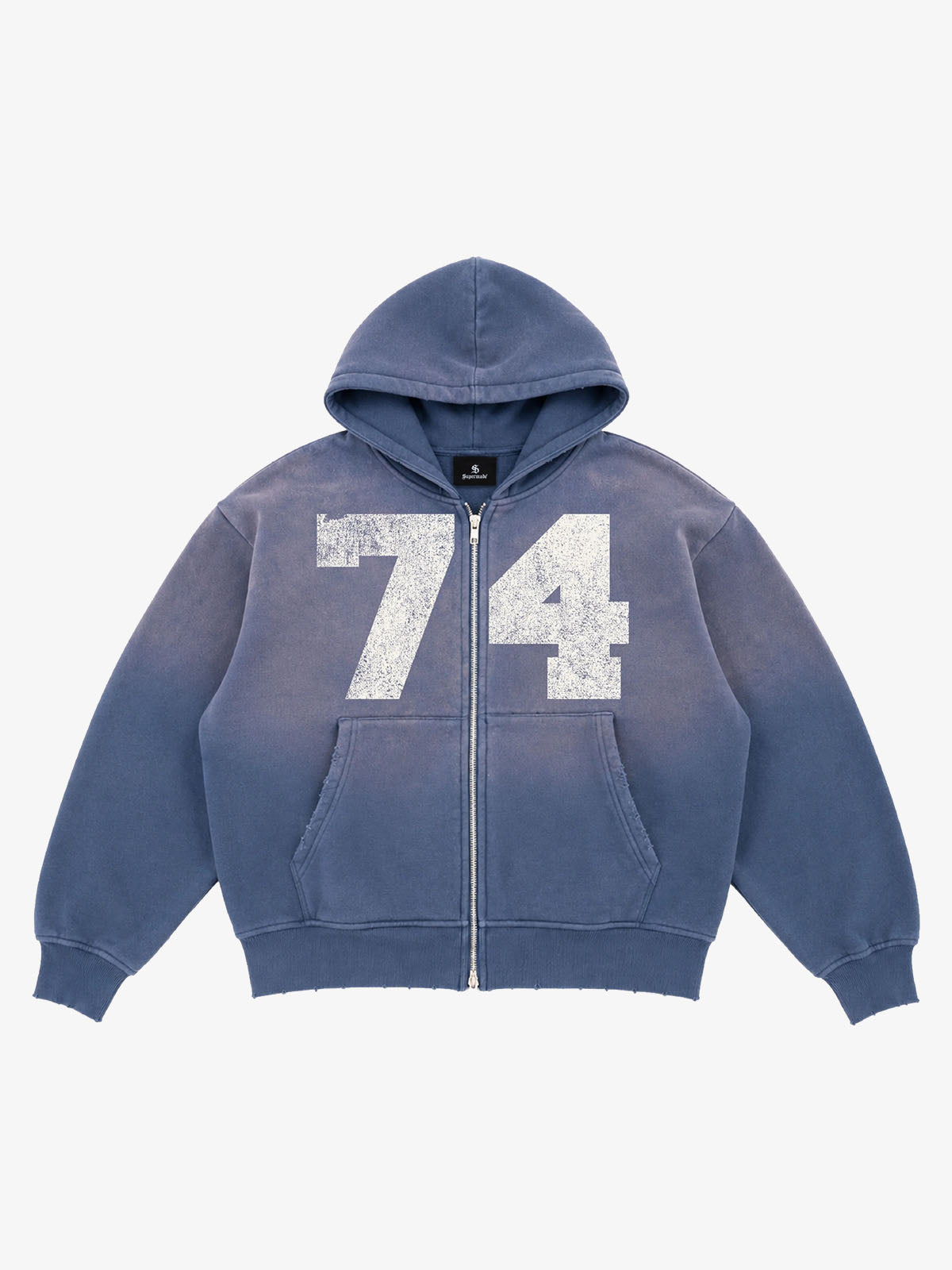 Moletom Pavtros Washed Ombré Number Graphic