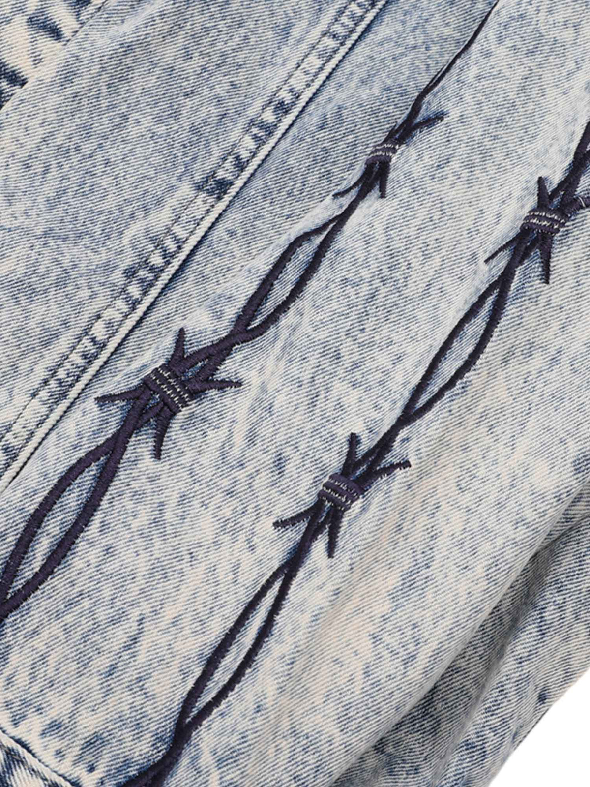 Jaqueta Pavtros Studios Barbed Wire Denim Jacket — Foto 5