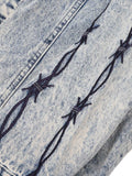 Thesupermade Thorn Embroidered Denim Jacket