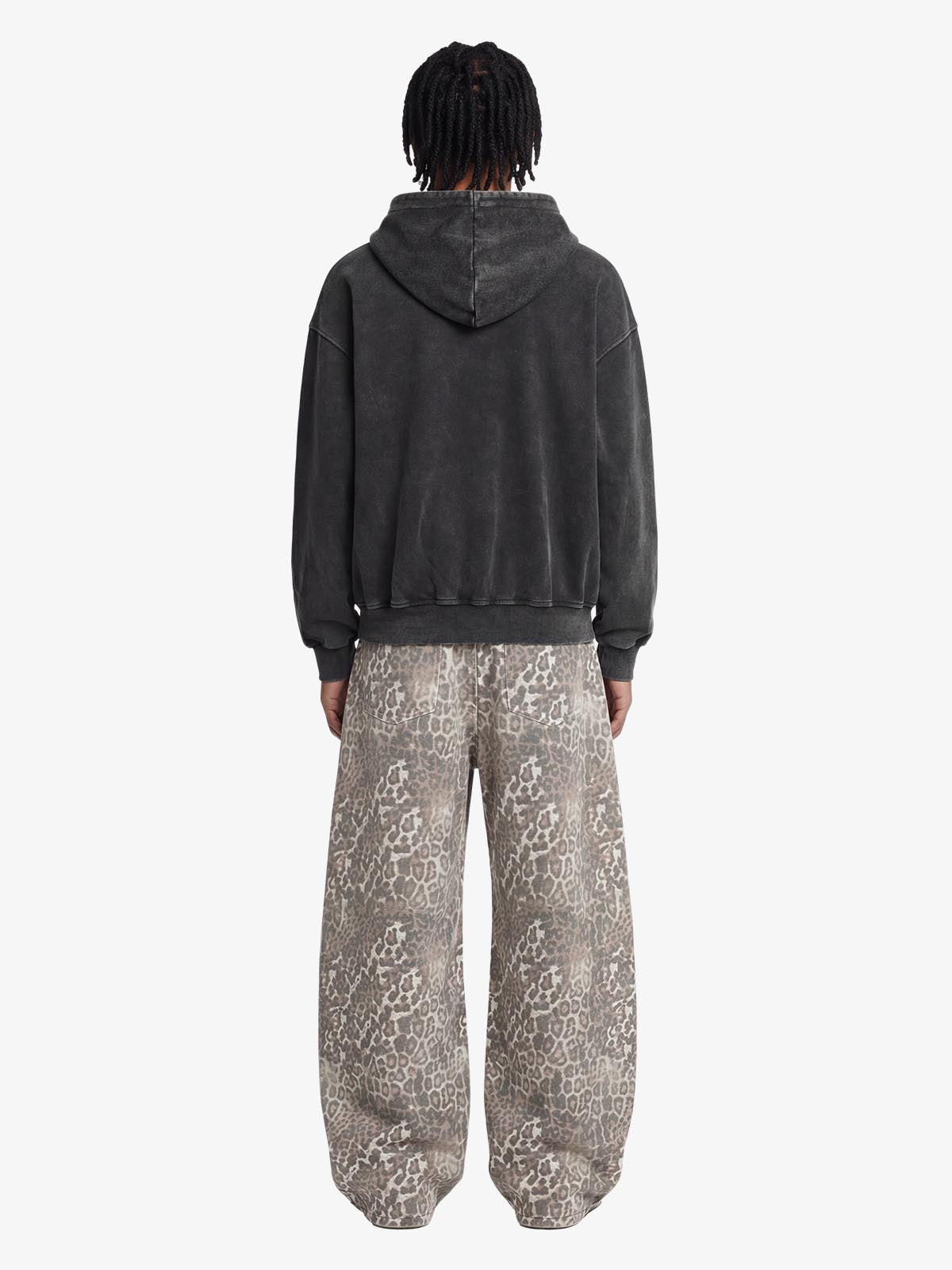 Calça Pavtros Leopard Camouflage Pleated Barrel