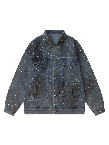 Jaqueta Pavtros Beaded Washed Denim - foto 1
