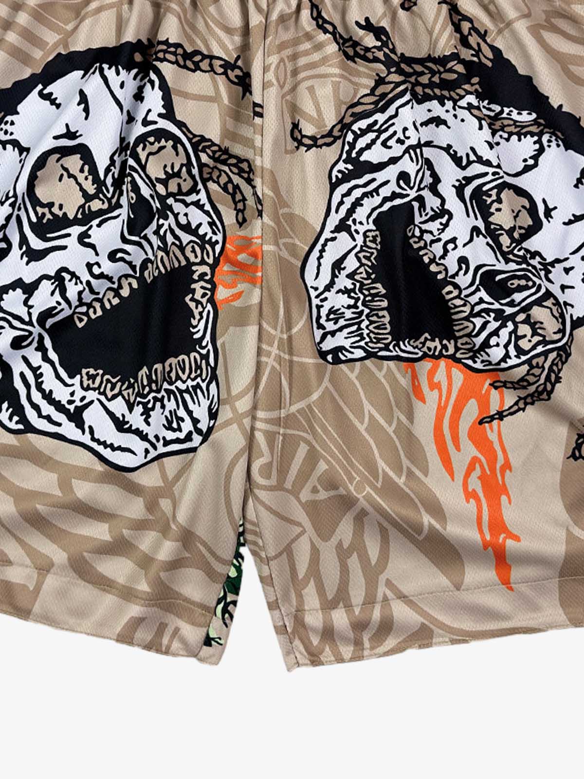 Shorts Pavtros Skull Graphic Athletic