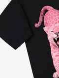 Vintage Pink Leopard Graphic T-Shirt