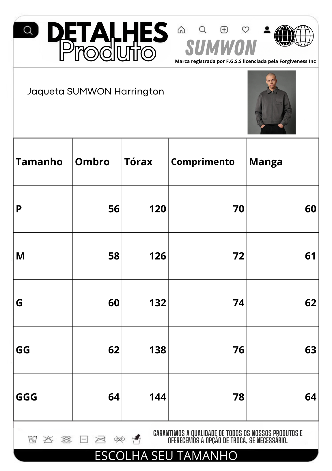 Jaqueta Pavtros Harrington - foto 7