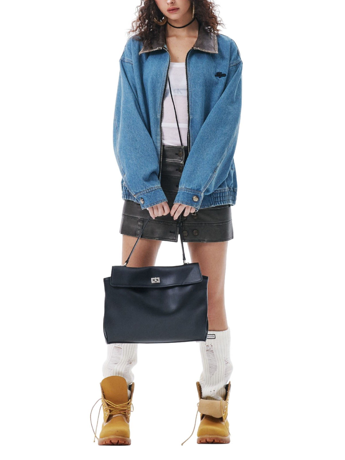 Jaqueta Pavtros Heavy Washed Denim Work - foto 5