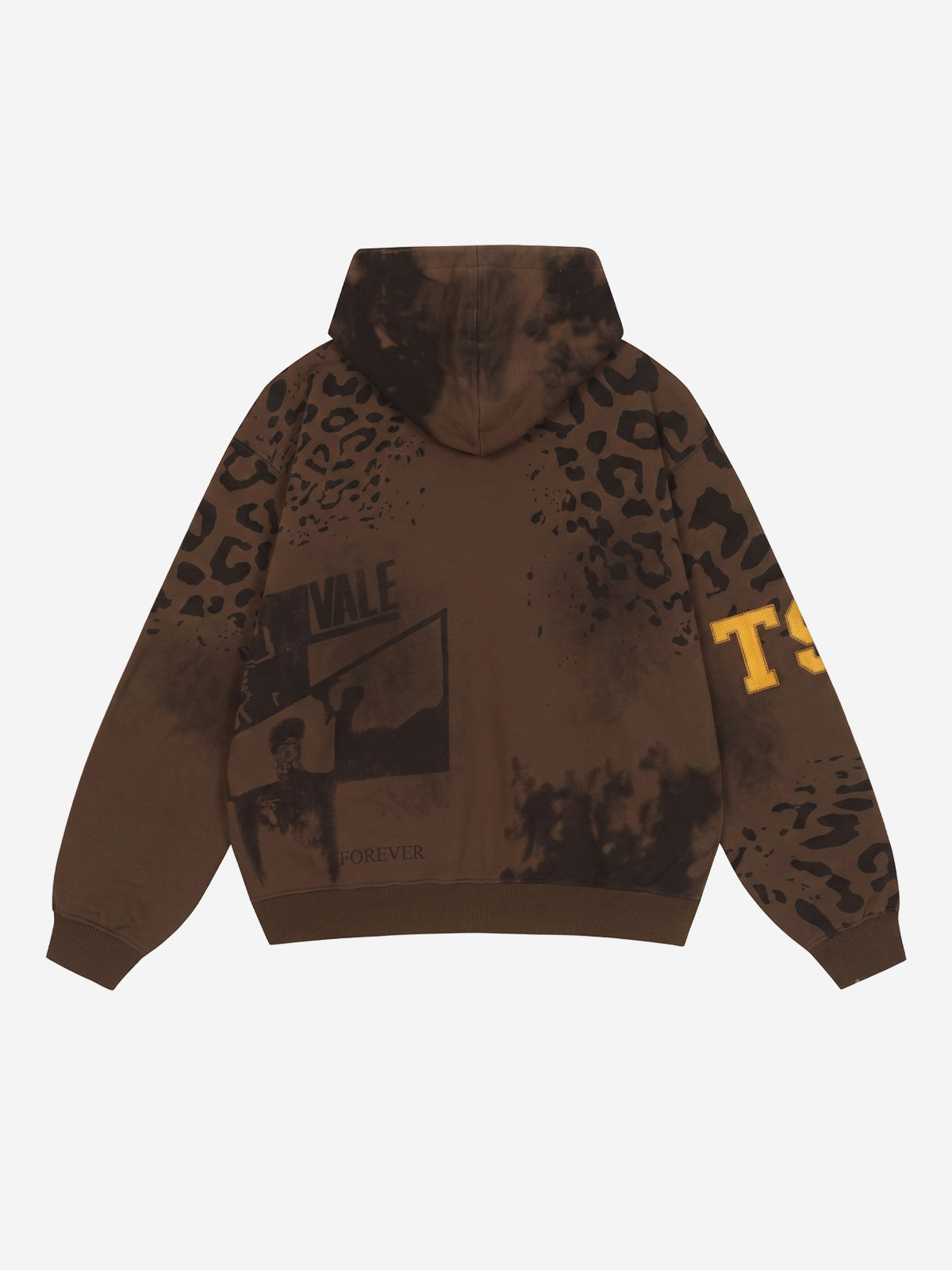 Moletom Pavtros Leopard Logo Appliqué Distressed