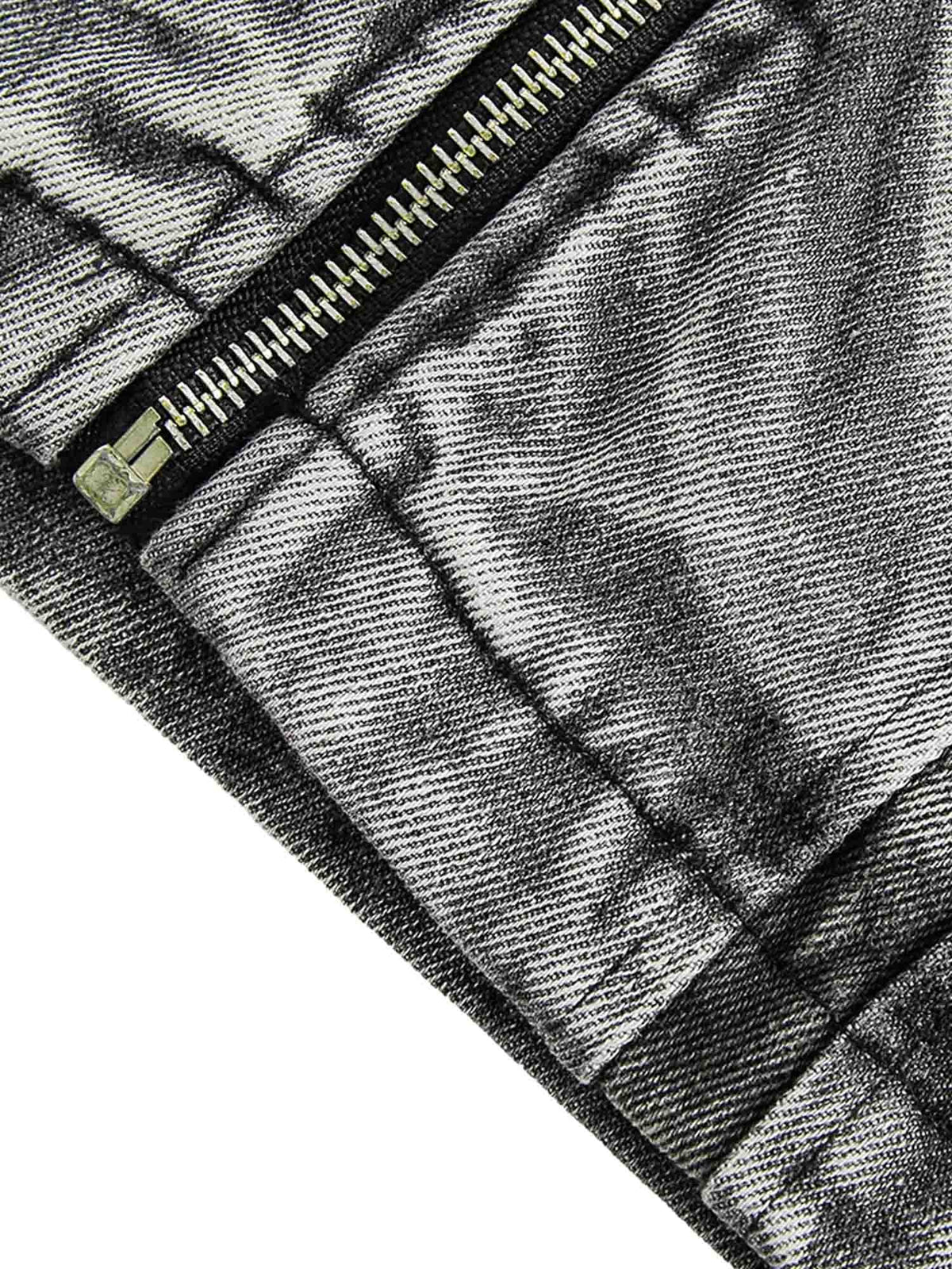 Jaqueta Pavtros Hip-hop Distressed Washed Printed Denim - 2239 - foto 7