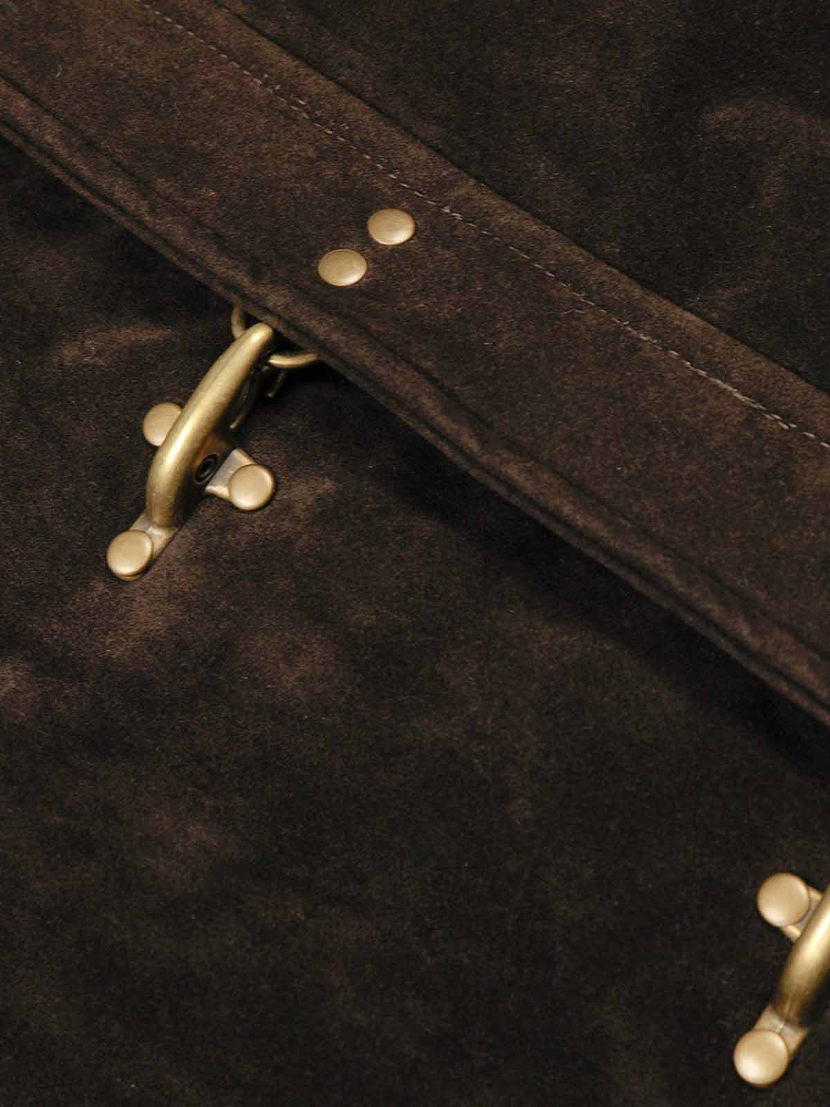 Jaqueta Pavtros Suede Embroidered Metal Clip