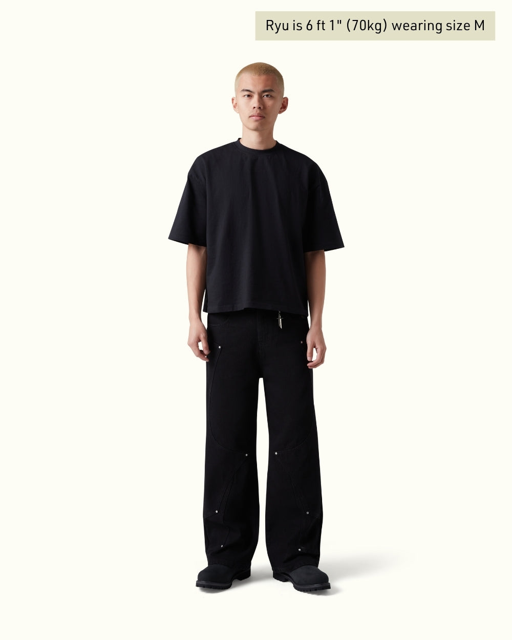 Calça Jeans Pavtros Studios Fallen Knight Wide Leg — Foto 4