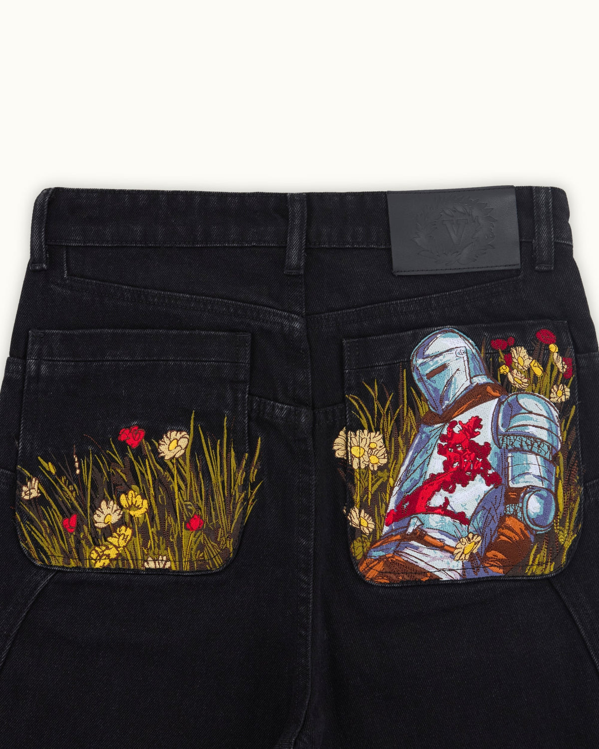 Calça Jeans Pavtros Studios Fallen Knight Wide Leg — Foto 5