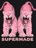 Vintage Pink Leopard Graphic T-Shirt