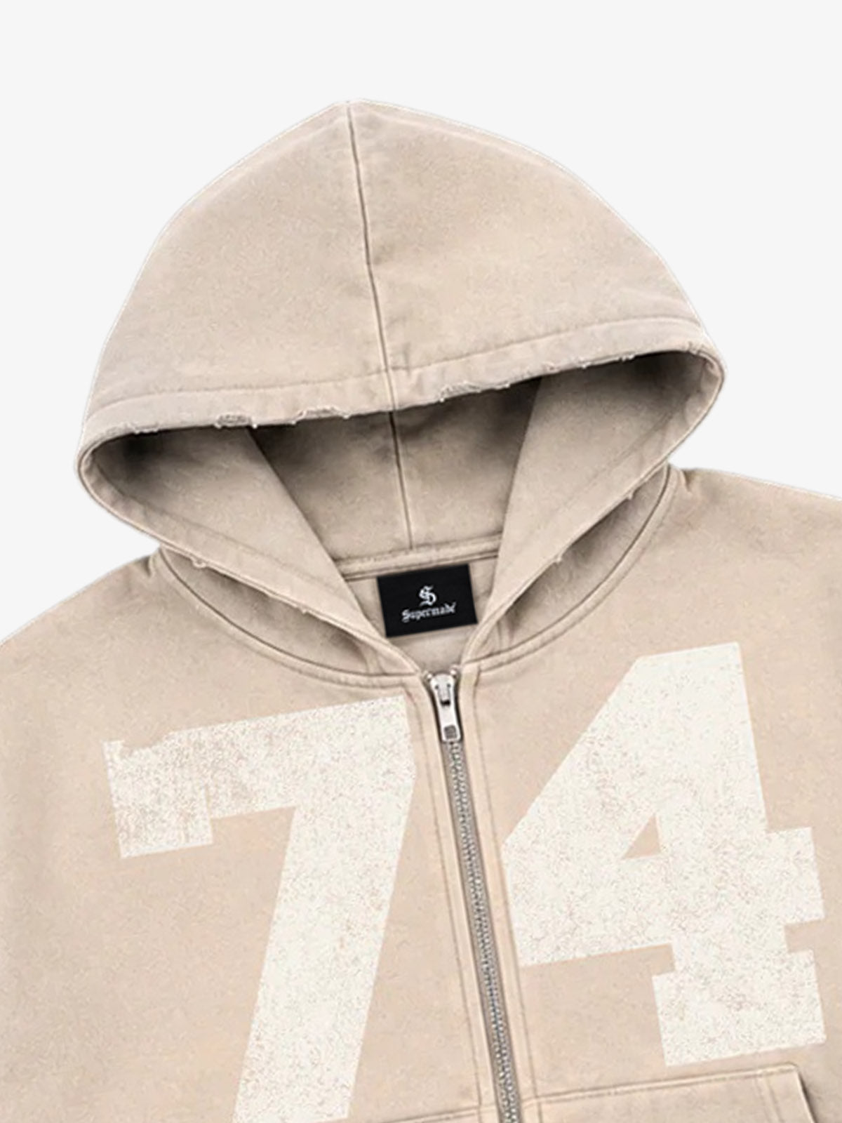 Moletom Pavtros Washed Ombré Number Graphic