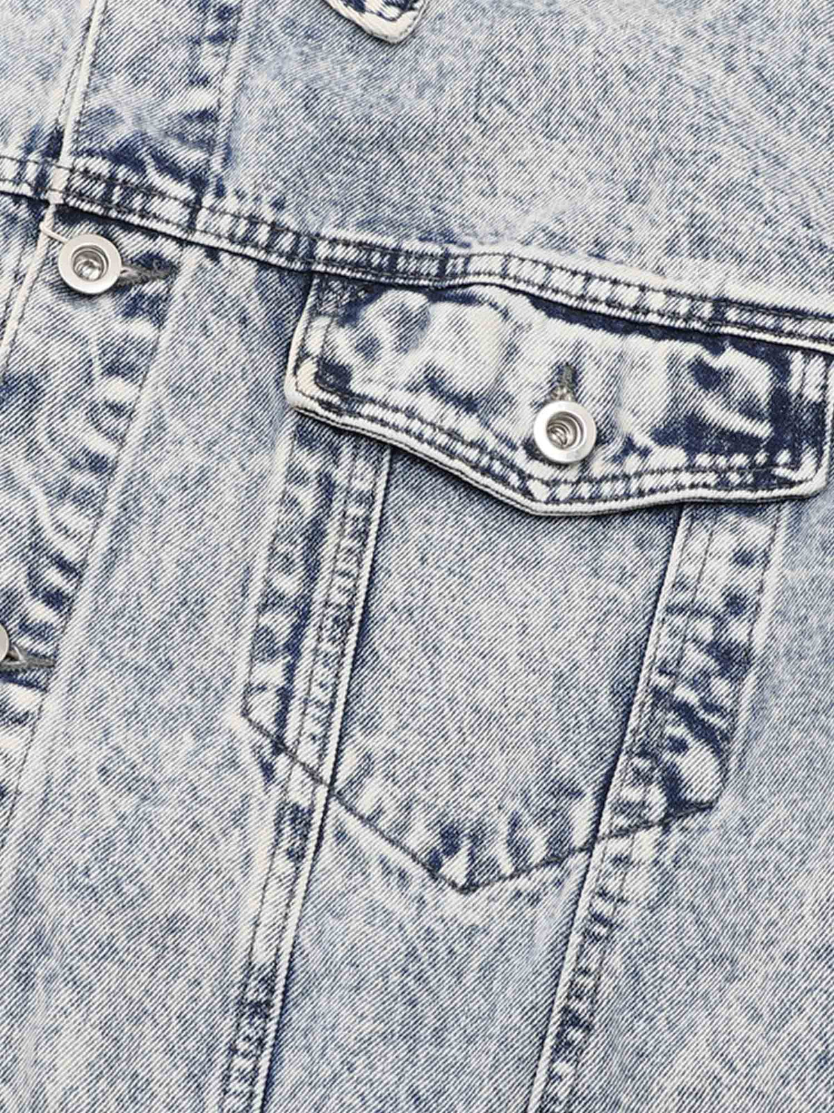 Jaqueta Pavtros Studios Barbed Wire Denim Jacket — Foto 6