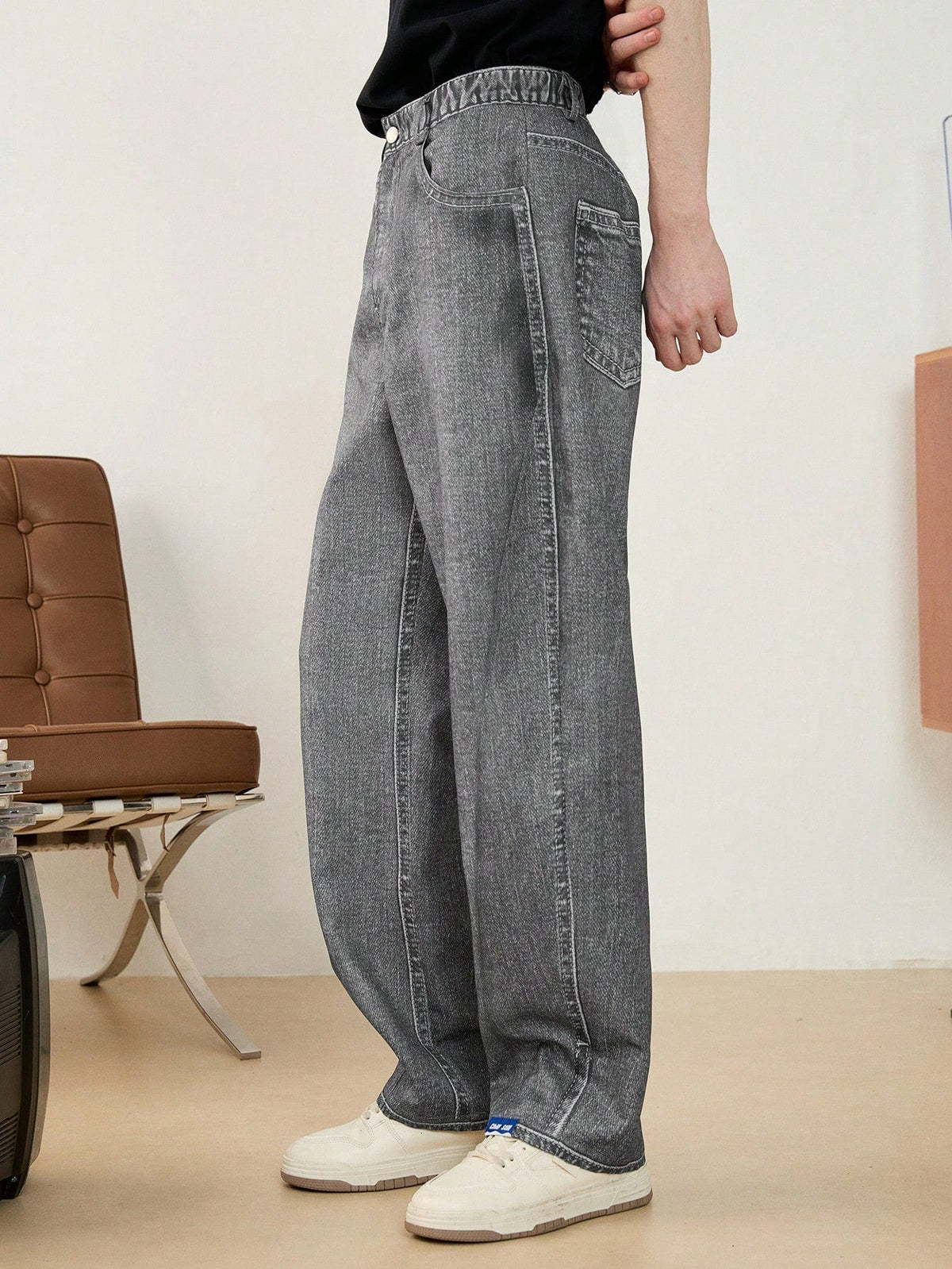 Calça Pavtros Grey Casual Reta
