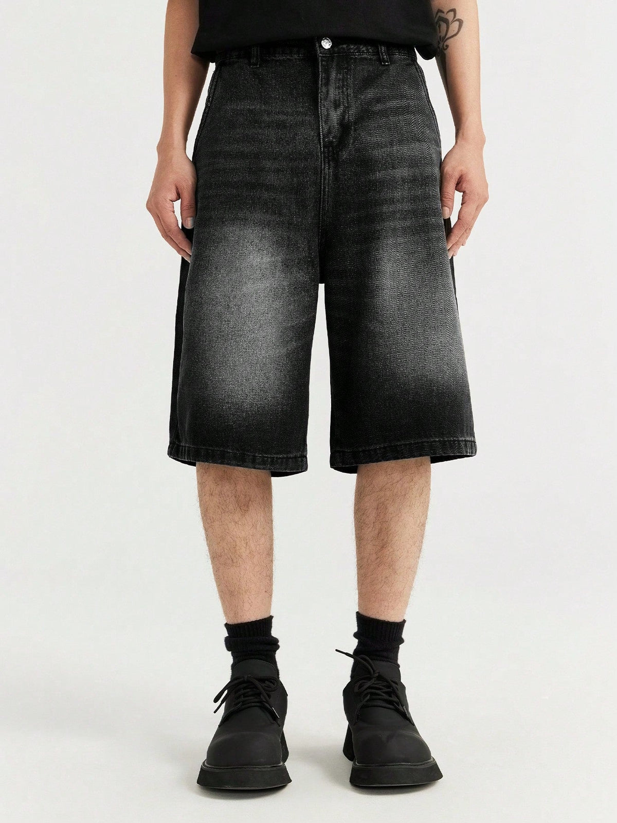 Short Pavtros Denim Lavada Diagonal - foto 3