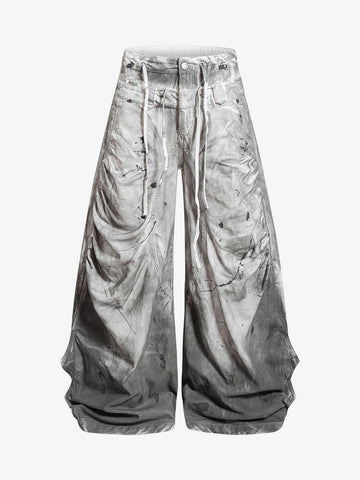 Calça Pavtros Distressed Wide Leg