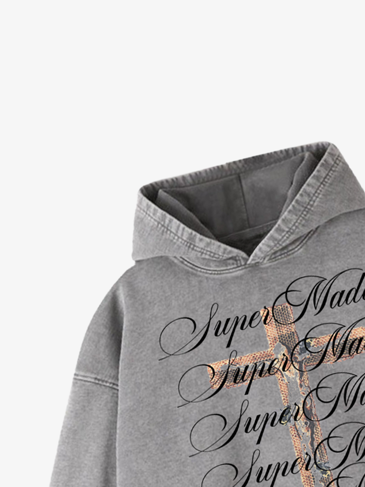 Moletom Pavtros Cross Graphic Washed Distressed
