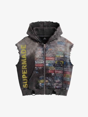 Moletom Pavtros Distressed Multi Label Graphic