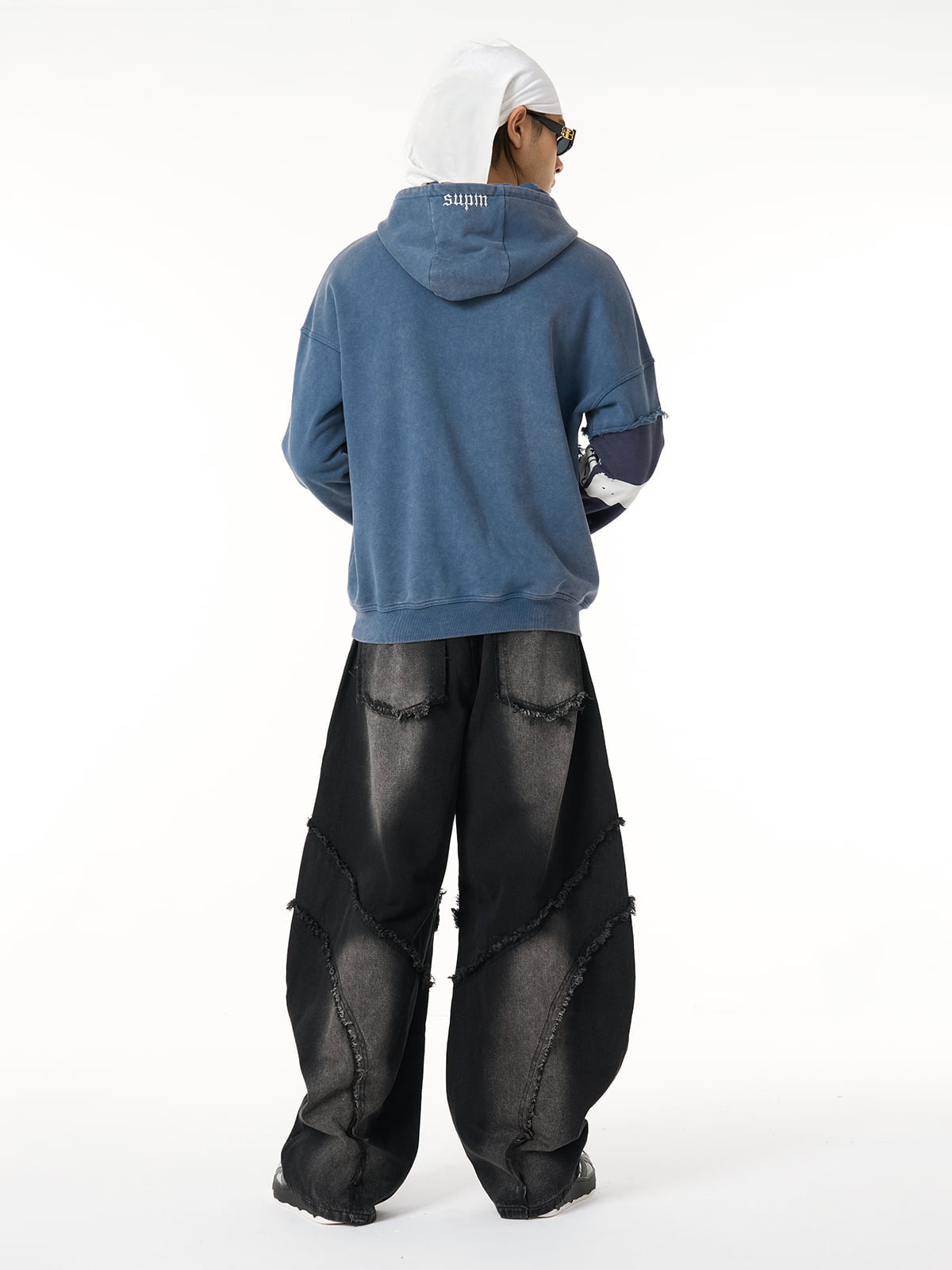Calça Pavtros Washed Distressed Raw Edge