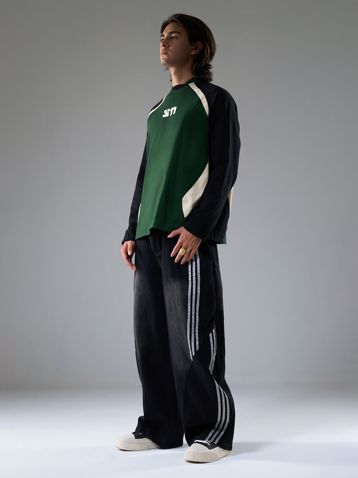 Calça Pavtros Contrast Side Stripe Barrel