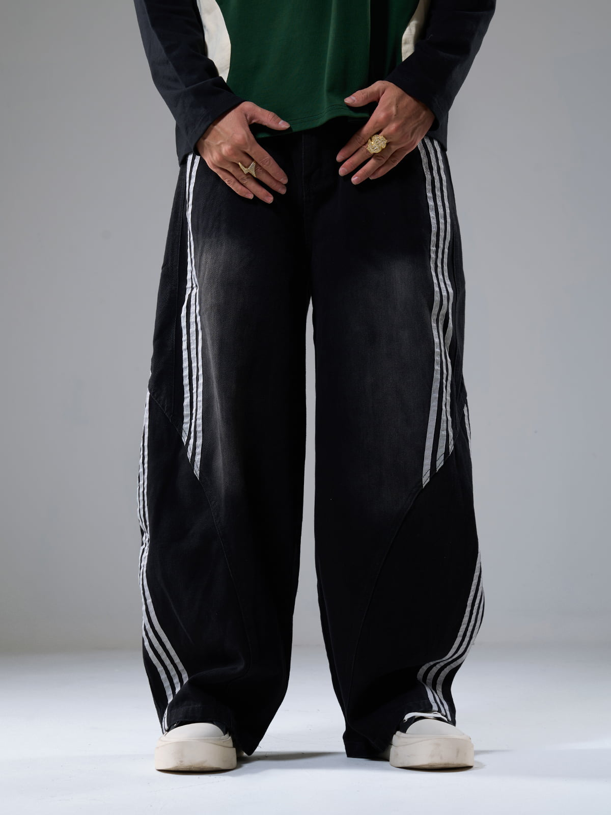 Calça Pavtros Contrast Side Stripe Barrel
