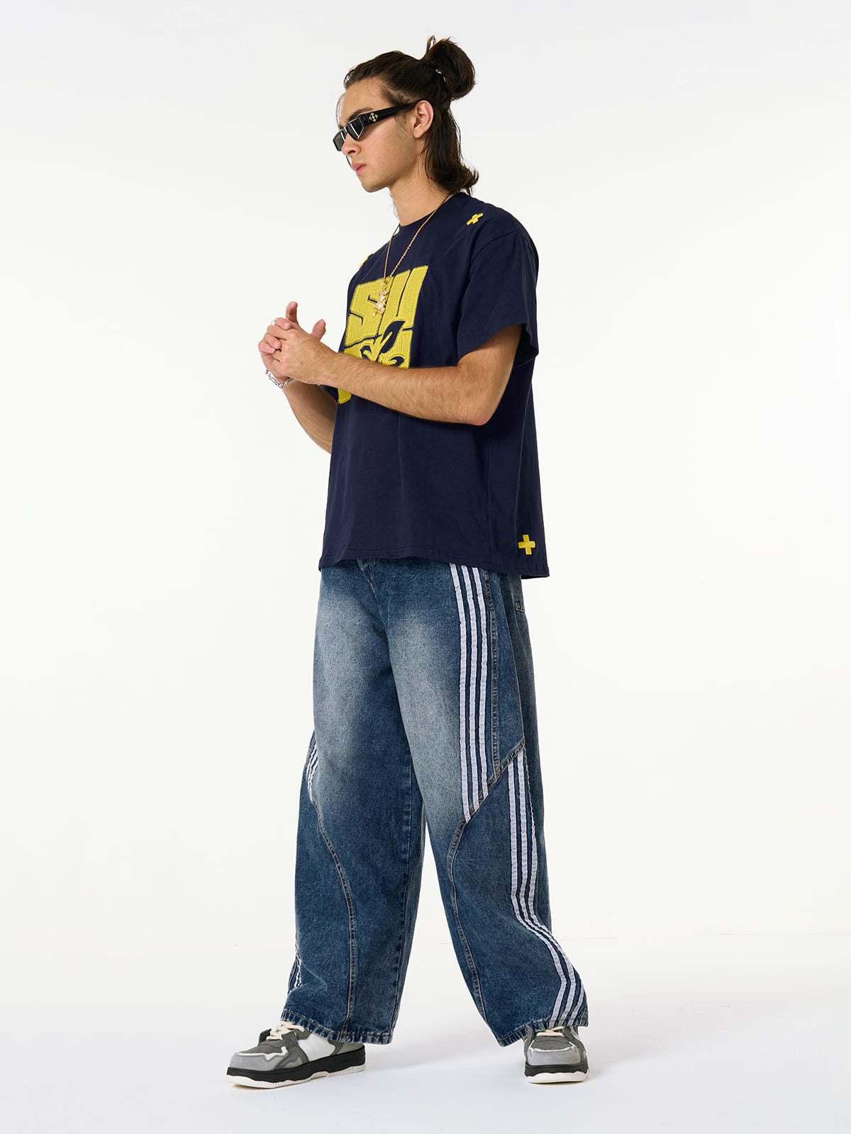 Calça Pavtros Contrast Side Stripe Barrel
