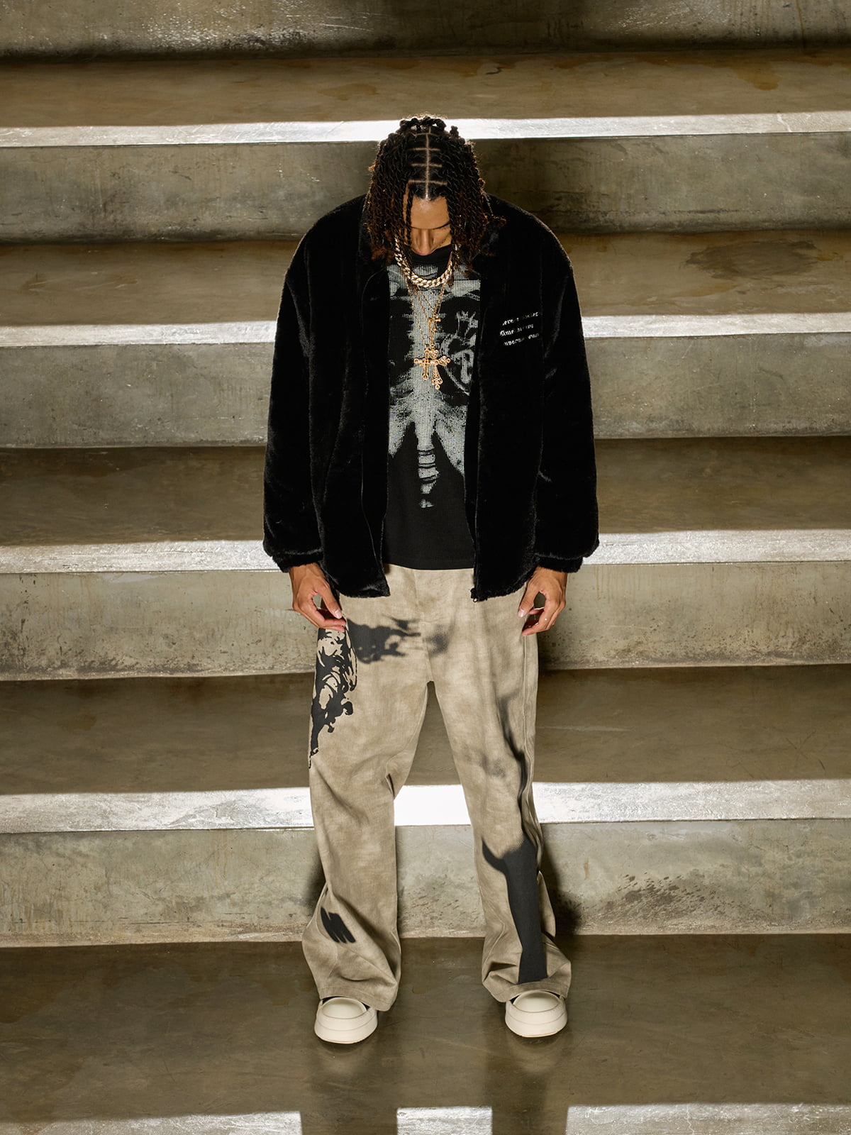 Jaqueta Pavtros Studios SuperMade Gothic Fleece Jacket — Foto 4