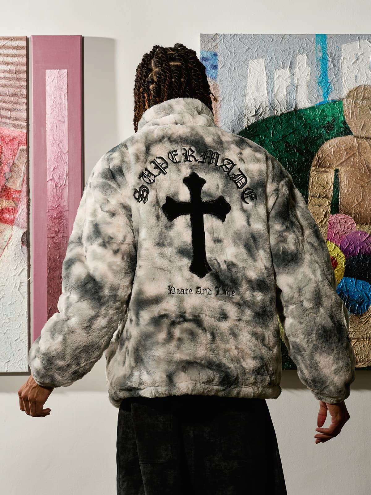 Jaqueta Pavtros Studios Gothic Cross Fleece Jacket — Foto 4