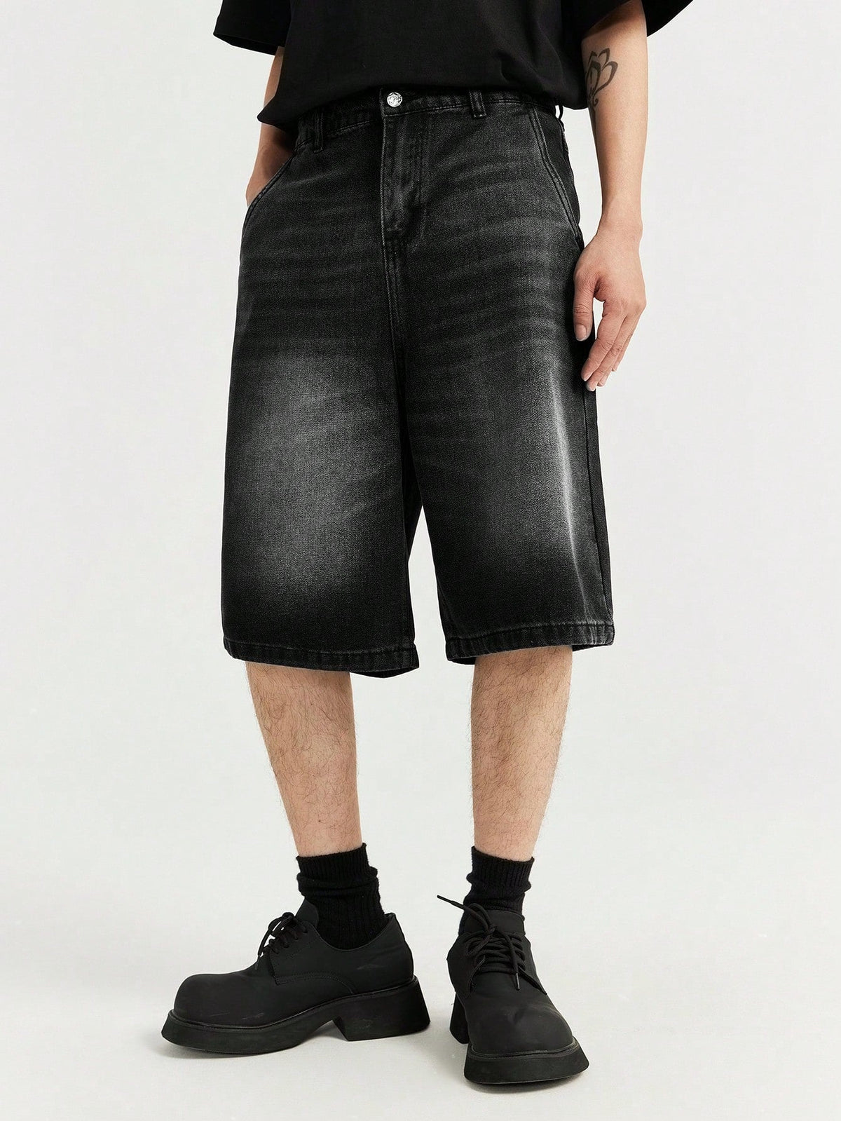 Short Pavtros Denim Lavada Diagonal - foto 6