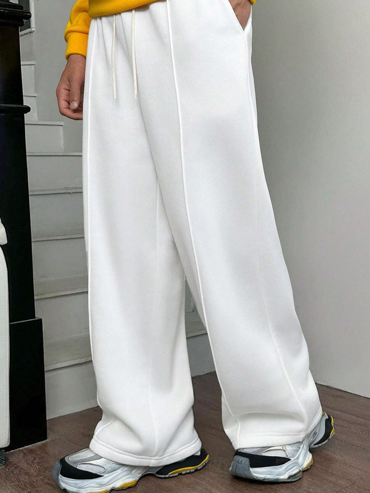 Calça Pavtros Vintage Oversized Malha Estilo Y2K