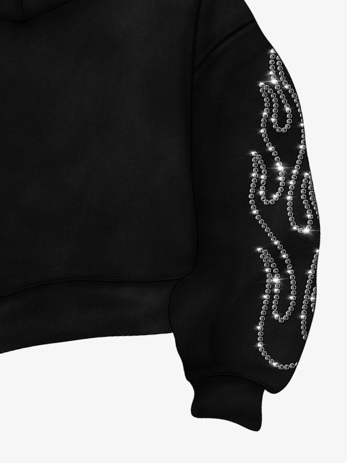 Moletom Pavtros Flame Rhinestone Boxy - foto 6